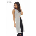 Sleeveless Asymetric Knit Women Blouse